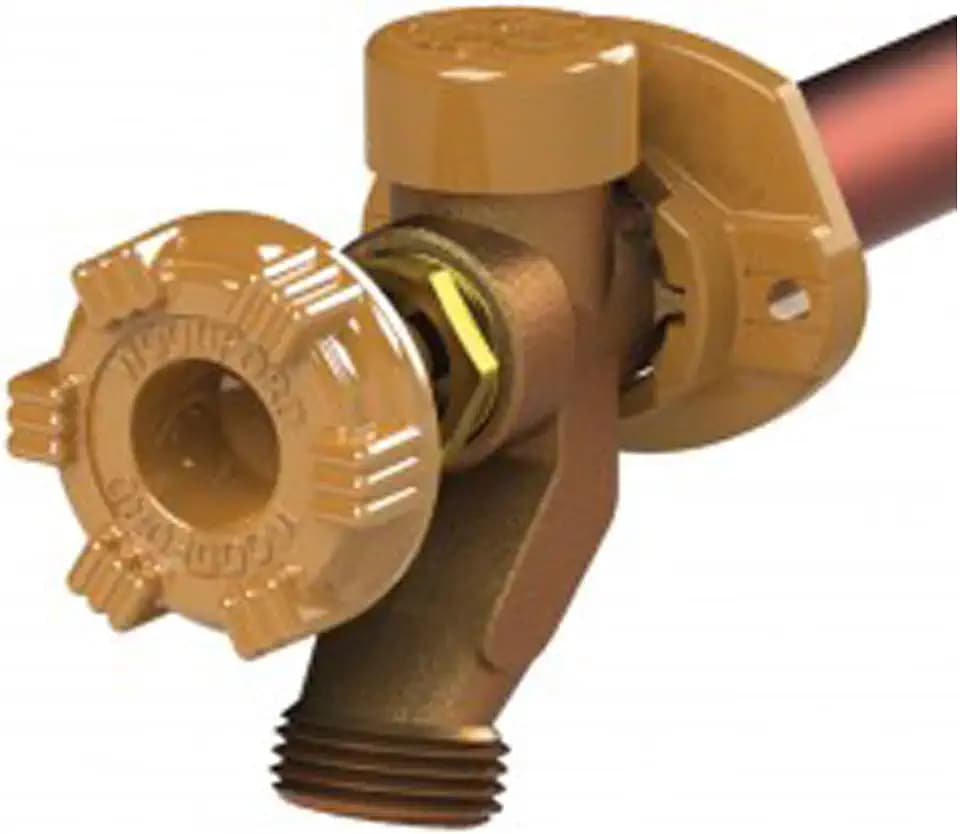 Woodford 17CP-12-MH Model 17 Wall Faucet, 12-Inch, CP Inlet, Metal Handle, 1/2 In. SWT x 1/2 In. MIP X 3/4 In. MHT