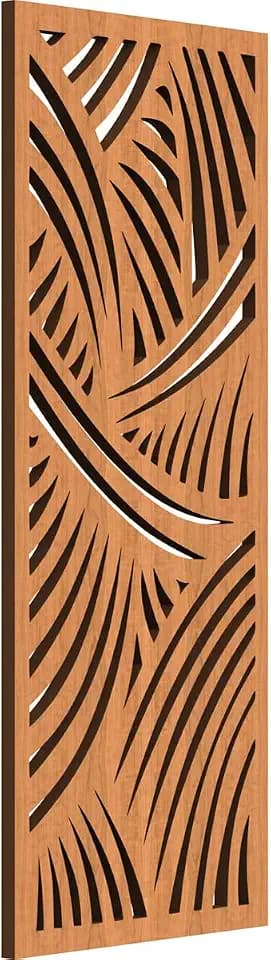 Chester Decorative Pierced Fretwork Wood Wall Panels, 9 3/8"W x 24 3/8"H x 3/8"T, Cherry