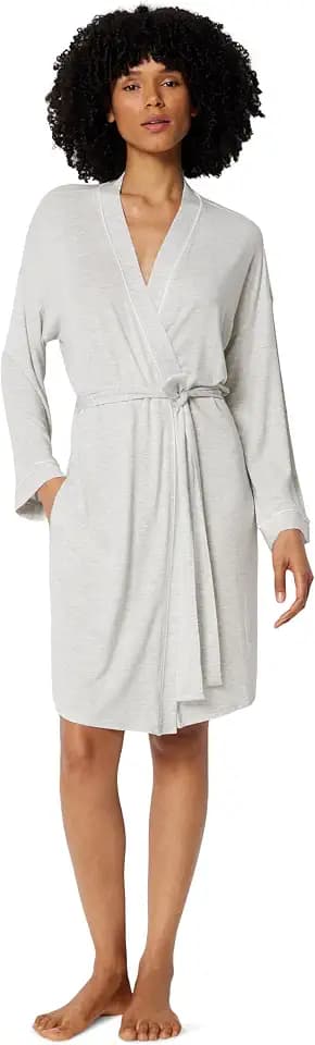 Amazon Essentials Women's Long Sleeve Robe, Modal-Blend Bathrobe