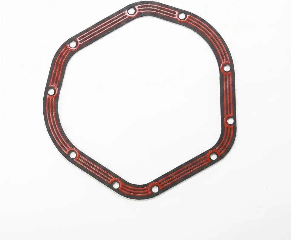 1 PC Differential Cover Gasket, Grease Storage Cabinet Sealing Cover, Transmission Gasket Replacement OEM# DLLR-D044, Compatible with FORD GMC Axle Dana 60 50 70 (Red)