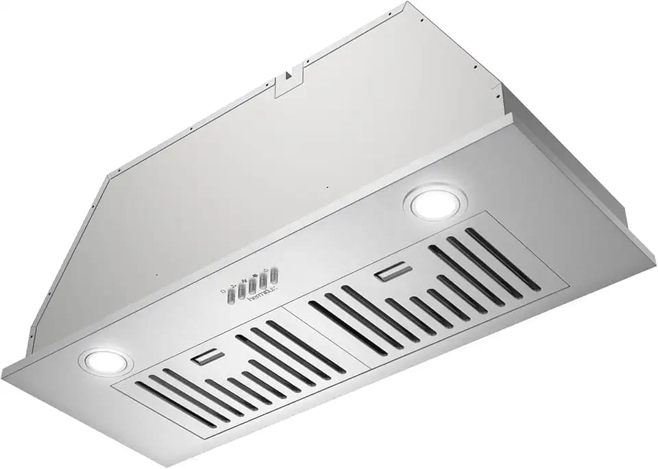 Hermitlux 30″ Built in/Insert Range Hood, 600 CFM Stainless Steel Vent Hood