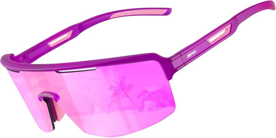 Jefoo Polarized Sports Sunglasses Men Women PC Lenses UV400 Protection - Gifts for Baseball Fishing Cycling Hiking Pickleball