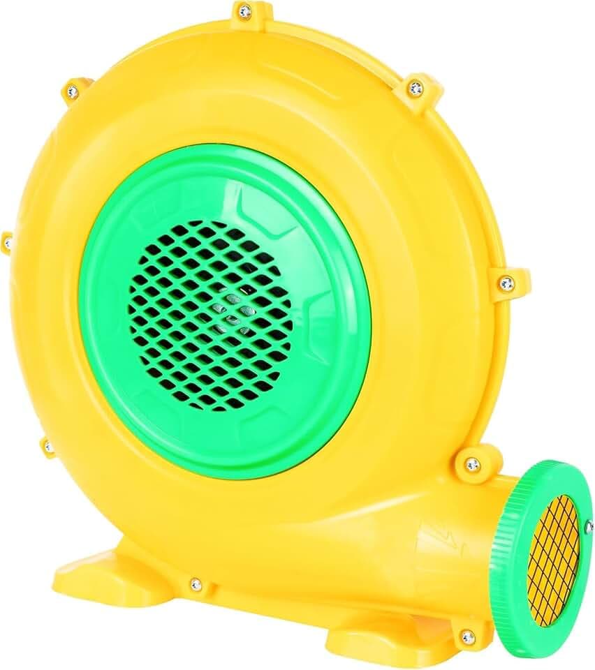 Step4Fun Bounce House Air Blower for Inflatables, 370 Watt ETL Certified Electric Blower, Perfect for Inflatable Bounce House Water Slide and Bouncy Castle Indoor & Outdoor Yellow