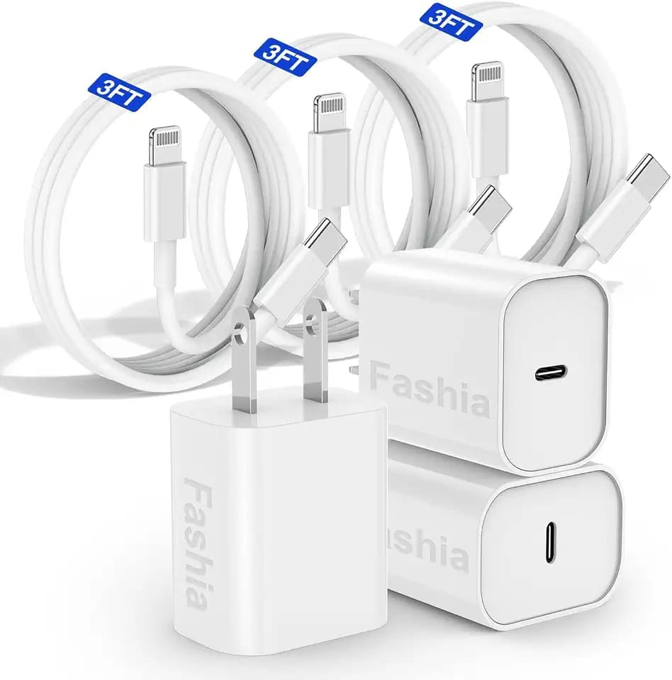 Fashia Fast Charger Cable 3ft for iPhone 14 13 12,iPhone USB C Charger Fast Charging with 3FT Type-C to Lightning Cable Compatible with iPhone 14 13 12 Pro Max Mini 11 Xs XR X-White