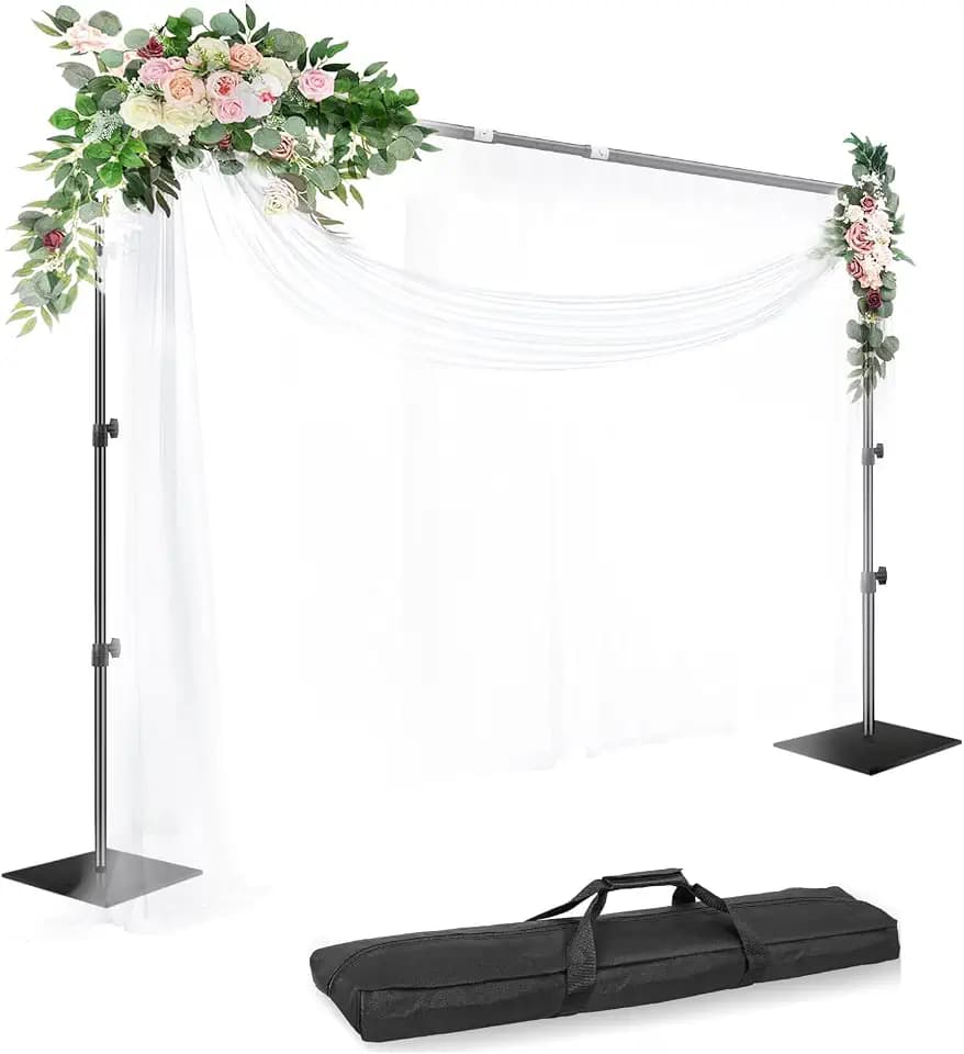EMART Backdrop Stand Heavy Duty 8.5x10ft Adjustable Pipe and Drape Stand