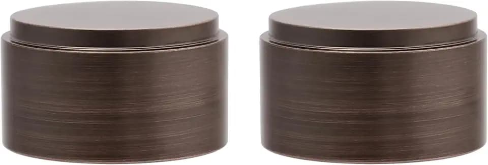 BlastHome® Luxury Curtain Rod Endcaps, Set of Two, Oil Rubbed Bronze