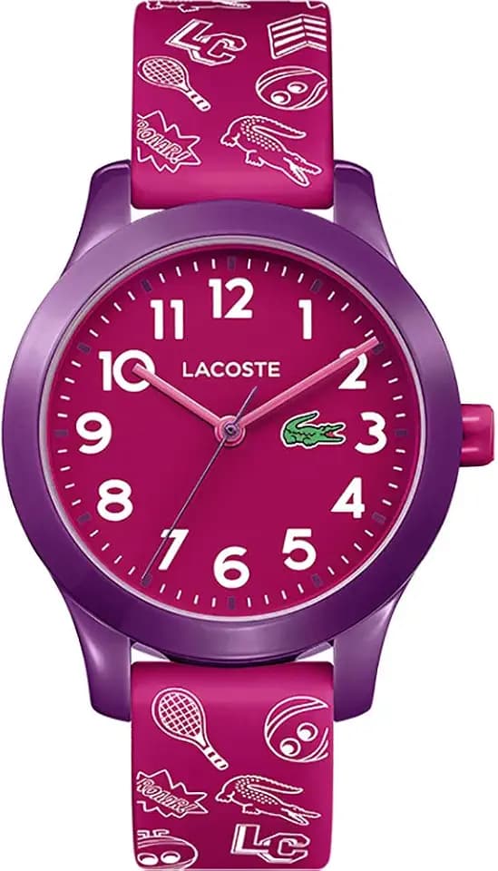 Lacoste Uhr mit DREI-Zeiger-Quarzwerk für Kinder Kollektion LACOSTE.12.12 Kids mit Silikonarmband