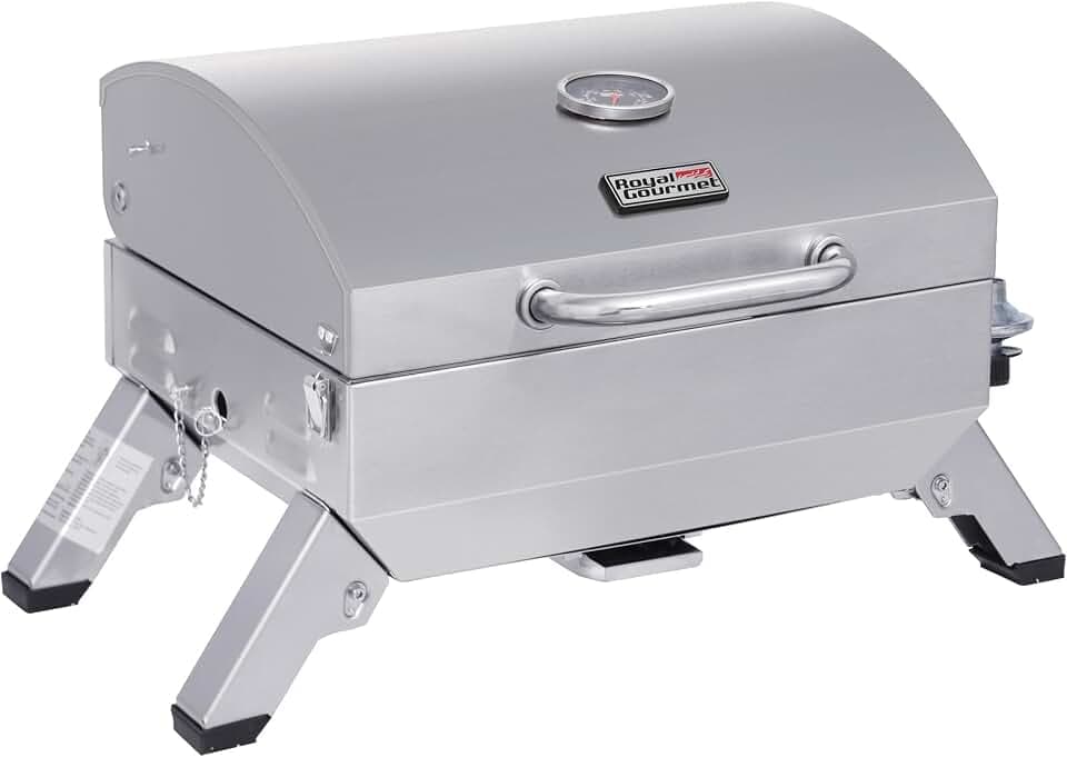 Royal Gourmet GT1001 Stainless Steel Portable Grill with Folding Legs