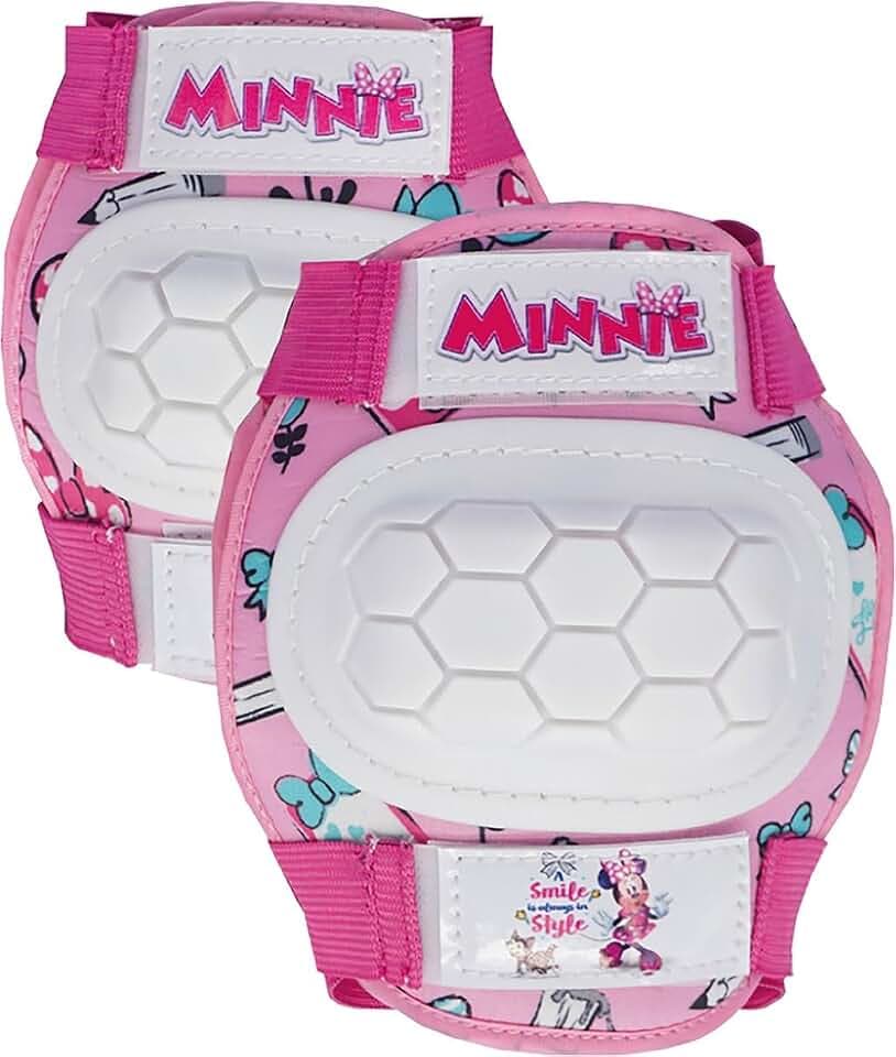 Tataway Disney Minnie Mouse Ellbogen- und Knieschützer-Set für Mädchen für Rollsport, Skateboards und Roller. Größe XS (3-6 Jahre)