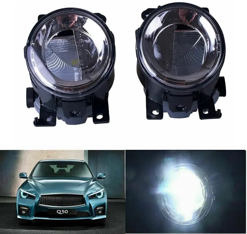 Tiny Force Pair LED Fog Lights Compatible With Infiniti Q50 QX50 Q60 QX60