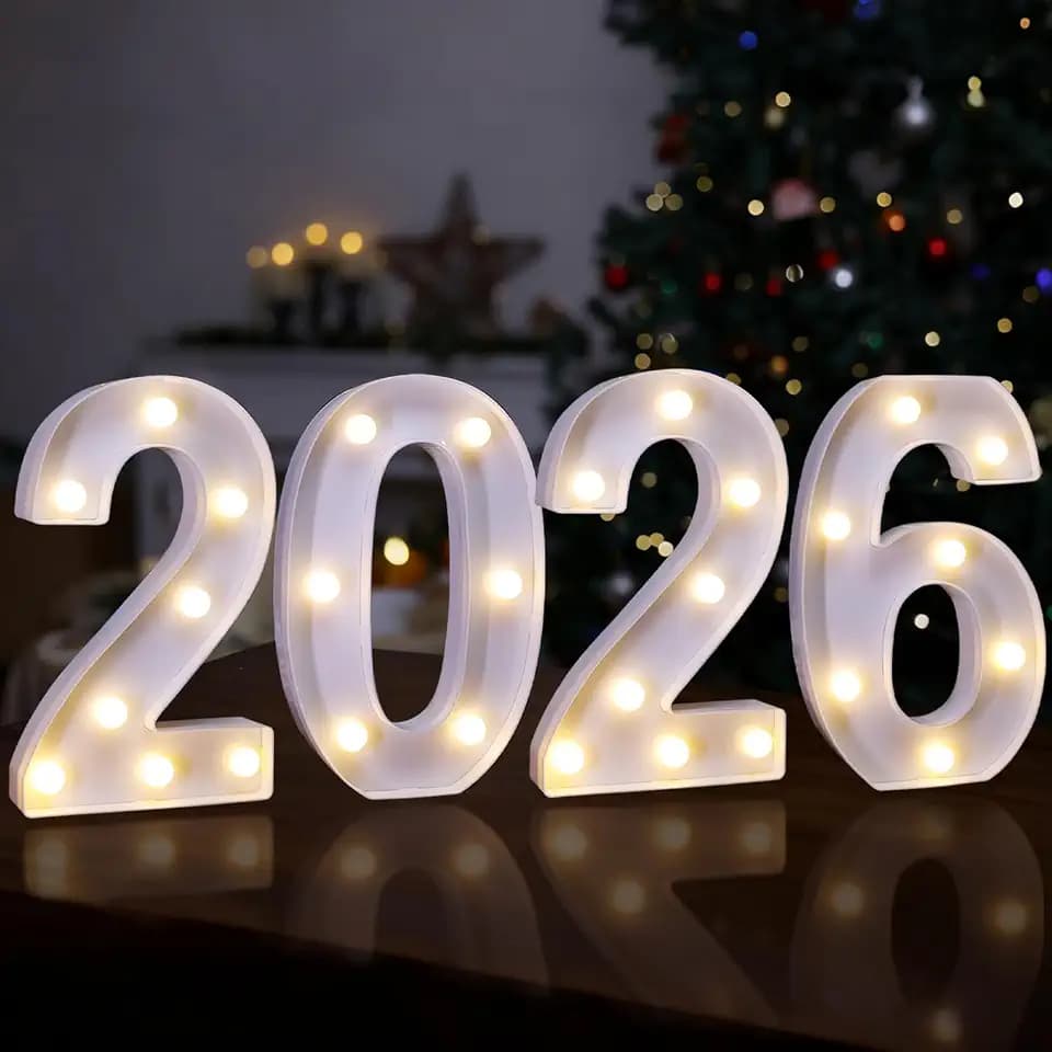2026 Light Up Numbers, Class of 2026 Marquee Light Sign Graduation Decor