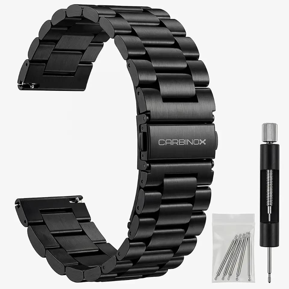 CARBINOX 22mm Quick Release Watch Bands, Fits Any 22mm Watch