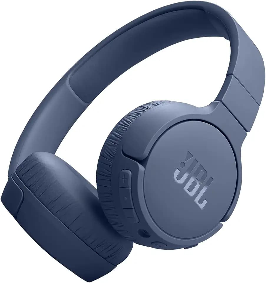 JBL Tune 670 NC – Kabellose On-Ear-Kopfhörer mit adaptivem Noise-Cancelling und faltbarem Design – Bis zu 44 Stunden Akkulaufzeit mit Schnellladefunktion – Blau