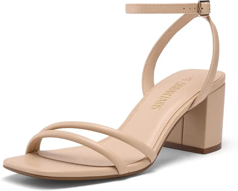 DREAM PAIRS Women's Chunky Block Heel Sandal