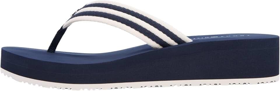 Tommy Hilfiger Damen Th Stripe Summer Sandal Fw0fw09196Zehentrenner