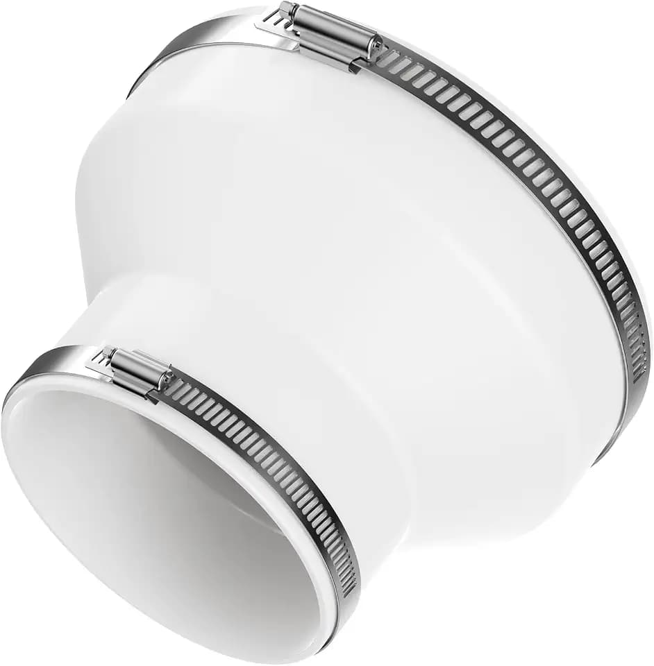 HG Power φ150-100mm Reduzierstück mit 2 Schlauchschellen ABS für HVAC