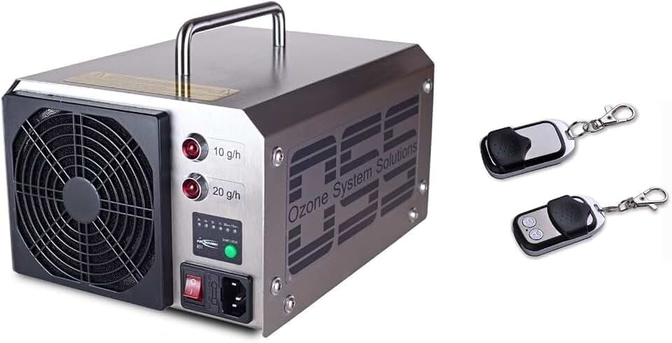 OSS Thirty O³ Plus UV Ozongenerator | MADE IN GERMANY | 30000 mg/h bzw. 30 g/h Ozonleistung | Telefonsupport | OSS Ozongeneratoren entfernen Gerüche zuverlässig und rückstandsfrei