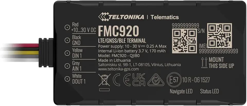 FMC920 4G LTE Cat 1 Tracker Quectel EMEA
