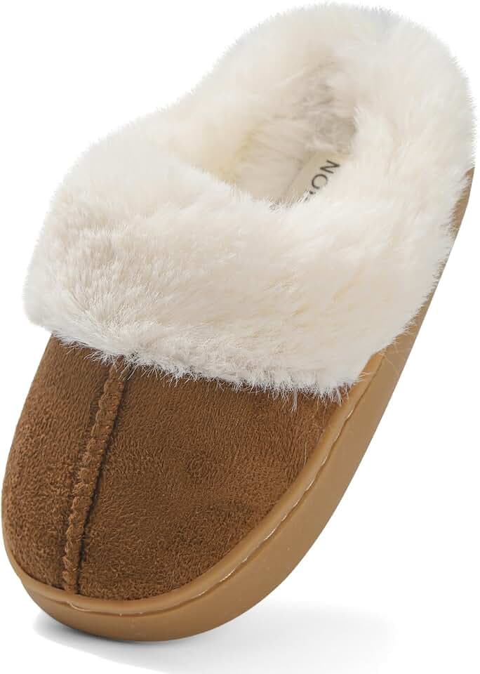 LACOFIA Jungen Mädchen Hausschuhe Kinder Plüsch Pantoffel Winter Warm Haus Schuhe rutschfest Bequeme Slipper