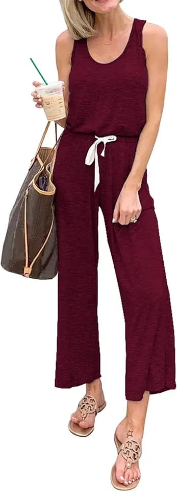 PRETTYGARDEN One Piece Jumpsuits for Women Wide Leg Romper