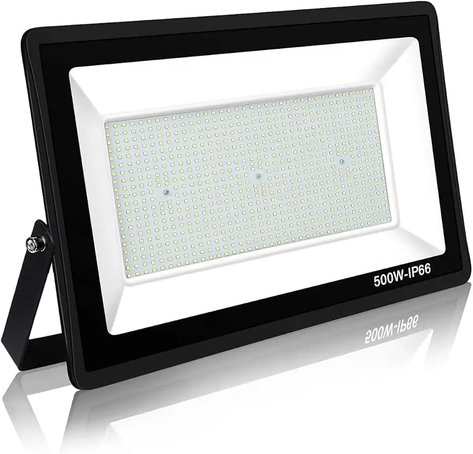 led strahler außen 500W Superhell Außenstrahler,IP66 Wasserdicht LED Fluter 50000LM Flutlicht led aussenstrahler 6000K Kaltweiß LED Außenstrahler