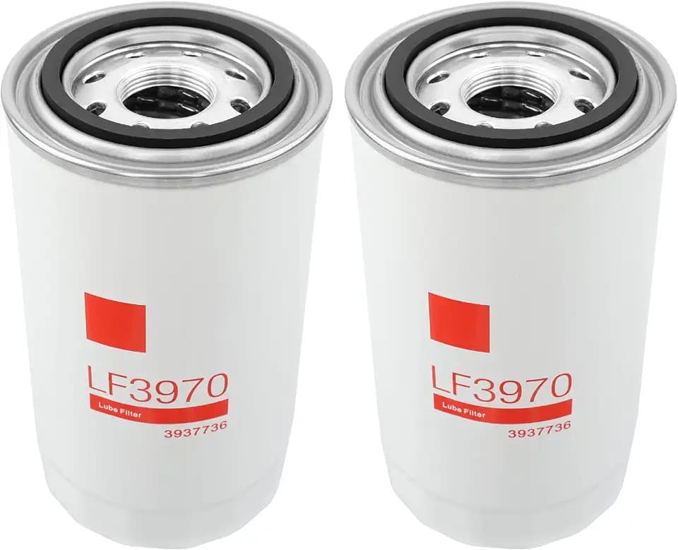 LF3970 Oil Filter Compatible with Cummins ISB QSB 5.9L/6.7L Diesel Engine Replaces P550428, P551019 3937736,3937144,B7177 (2 Pack)
