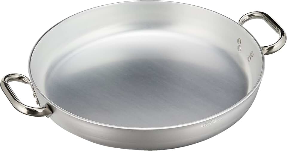 Agnelli Pentole ALMR110332 Strahlungspfanne, professionelles Aluminium 5 mm, 45 cm