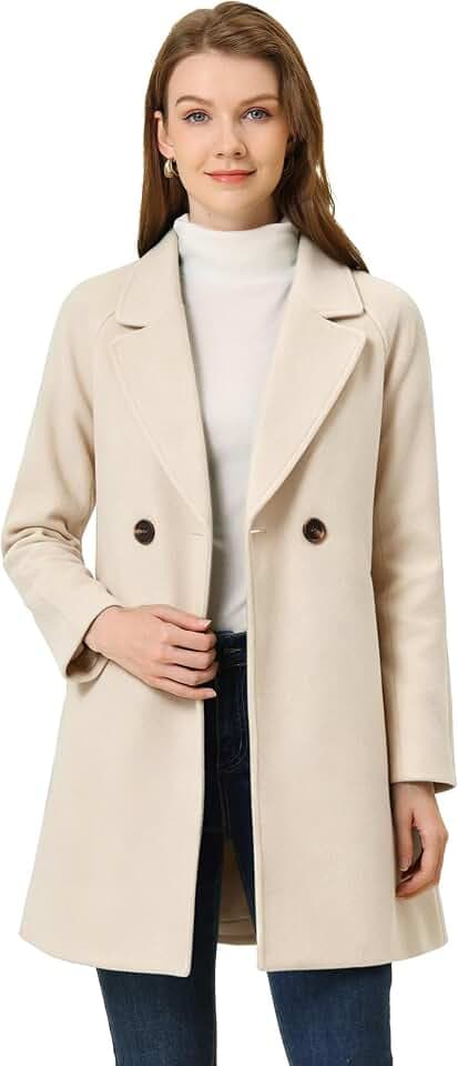 Allegra K Damen Coat Classic (1er Pack)