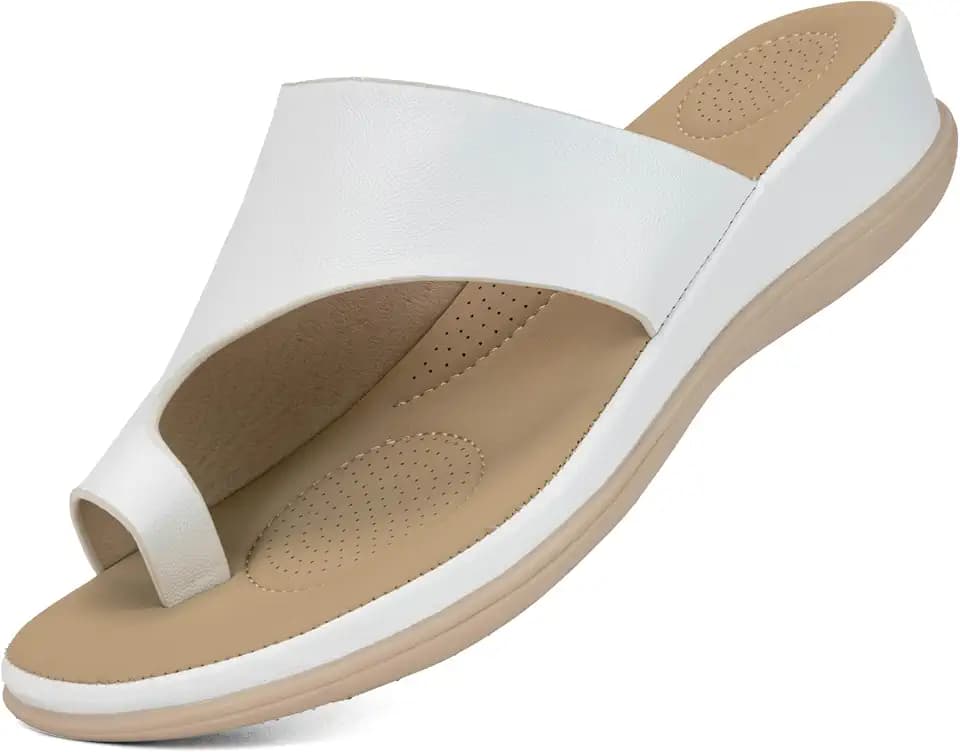 Women Pinch Toe Wedge Sandals Arch Support Slide Sandal