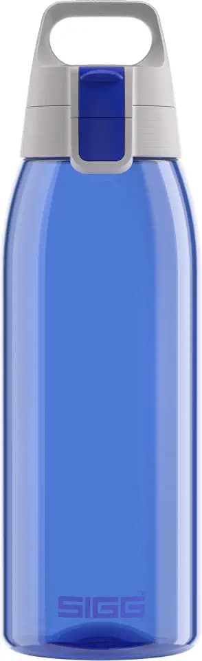 Sigg - Tritan Trinkflasche - Total Color ONE Blue - Für Kohlensäurehaltige Getränke Geeignet - Spülmaschinenfest - Auslaufsicher - Leicht - BPA-frei - Blau - 1L