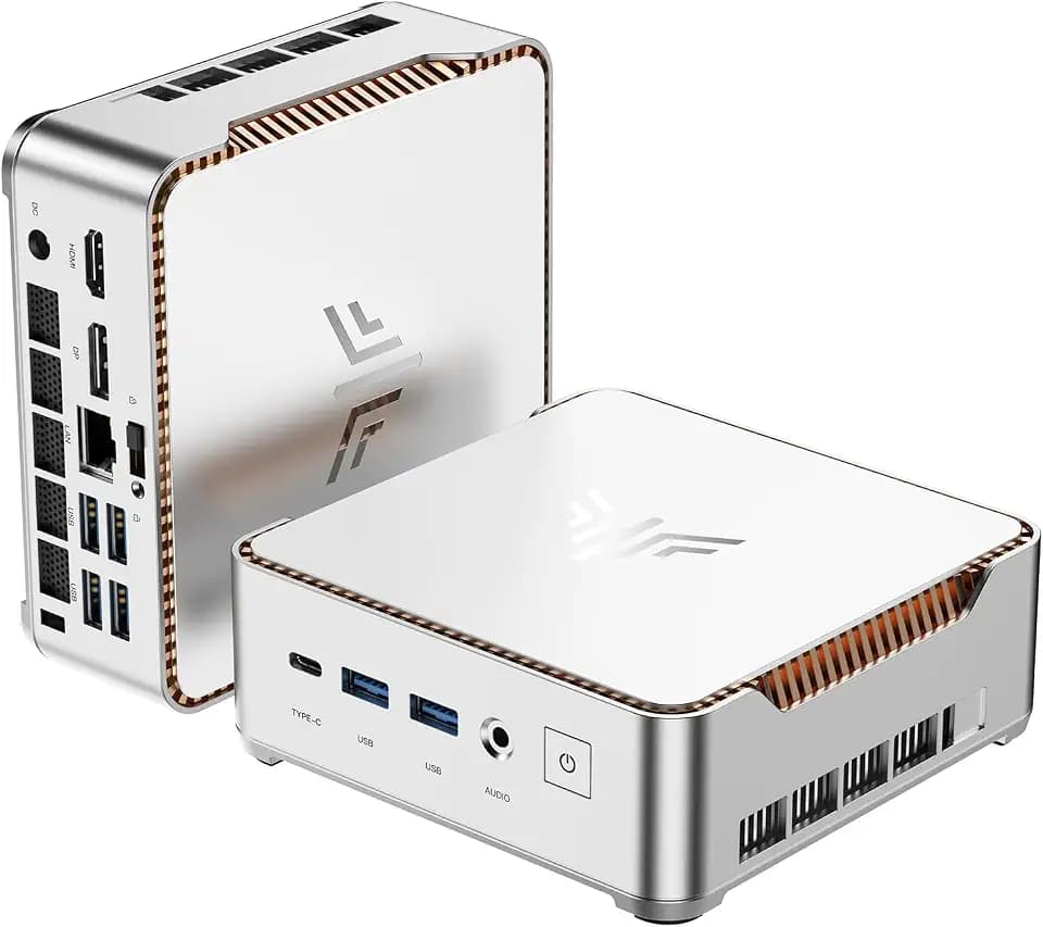 KAMRUI Pinova P2 Mini PC 8GB RAM 512GB SSD, AMD Ryzen 4300U(Beats 10110U/3500U/N95,Up to 3.7GHz,4C/8T) Mini Computers,Triple 4K Display/HDMI+DP+Type-C/WiFi/BT for Home/Business Mini Desktop Computers
