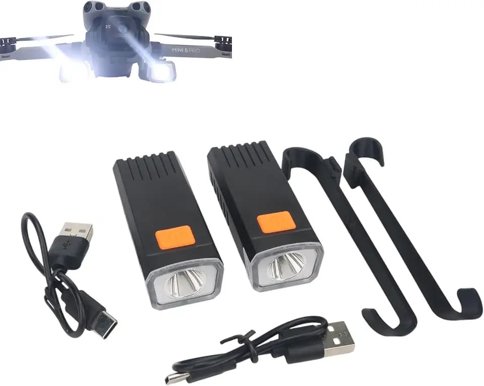 Mini5 Pro Drohne Suchscheinwerfer Nachtlicht für DJI Mini 5 Pro Wiederaufladbares Dual-Licht Mehrere Modi Stroboskop Nachtfluglicht Hohe Helligkeit LED Beleuchtung Licht Strahler