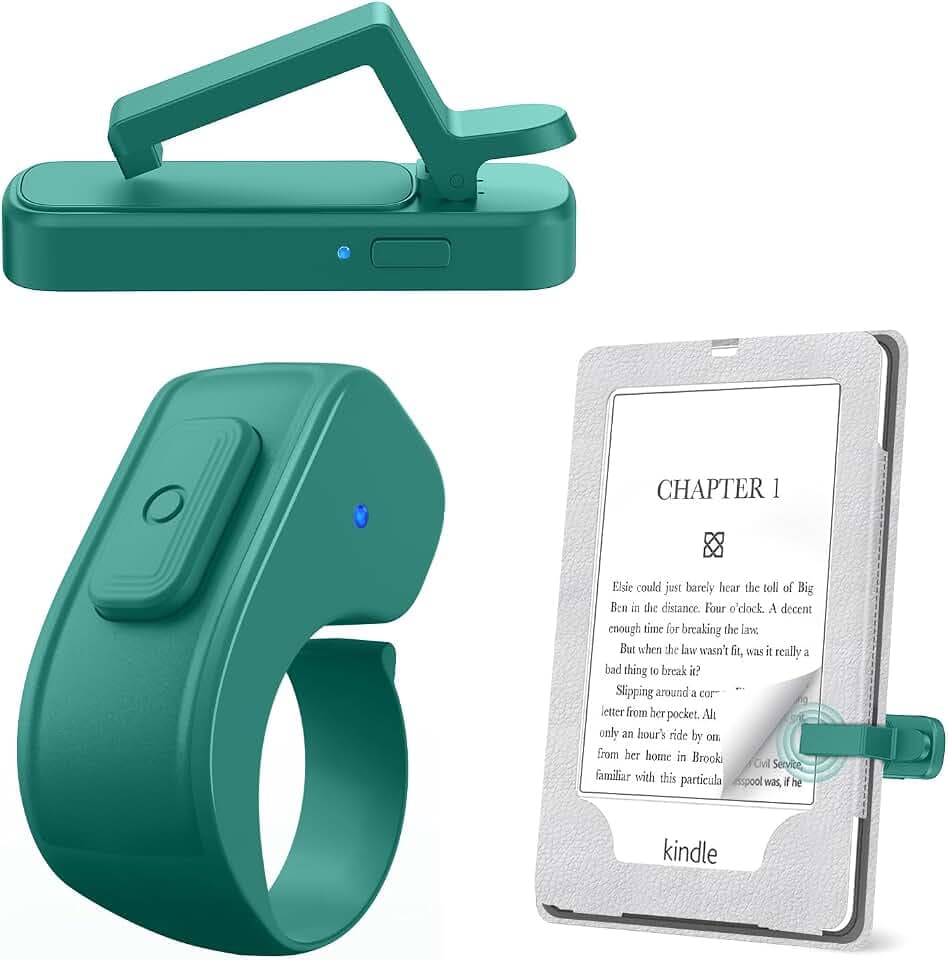 Page Turner Ring for Kindle,Remote Control for iPhone iPad Tablets eReaders