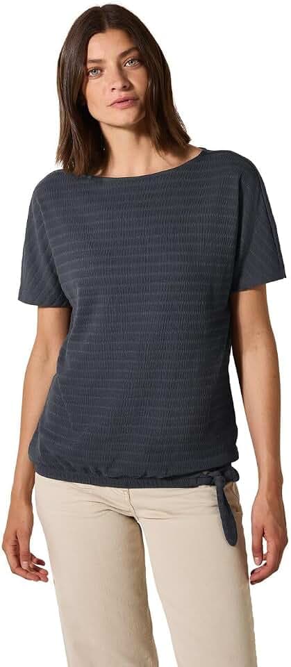 Damen T-Shirt in Smok-Optik