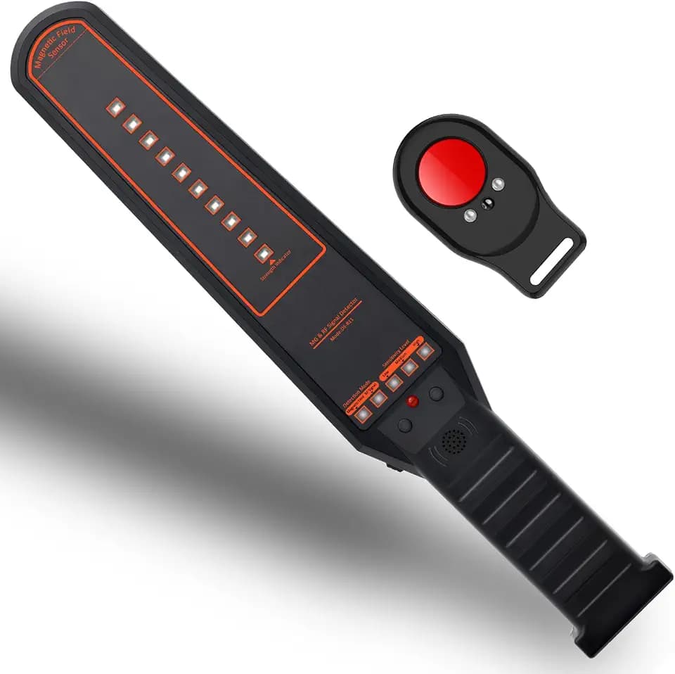 Hidden Camera Detector, Camera Finder, RF Bug Detector, Magnetic Tracker Finder, Bug Sweeper for Listening Devices, Hotel, Home, Office, Bathroom and Travel