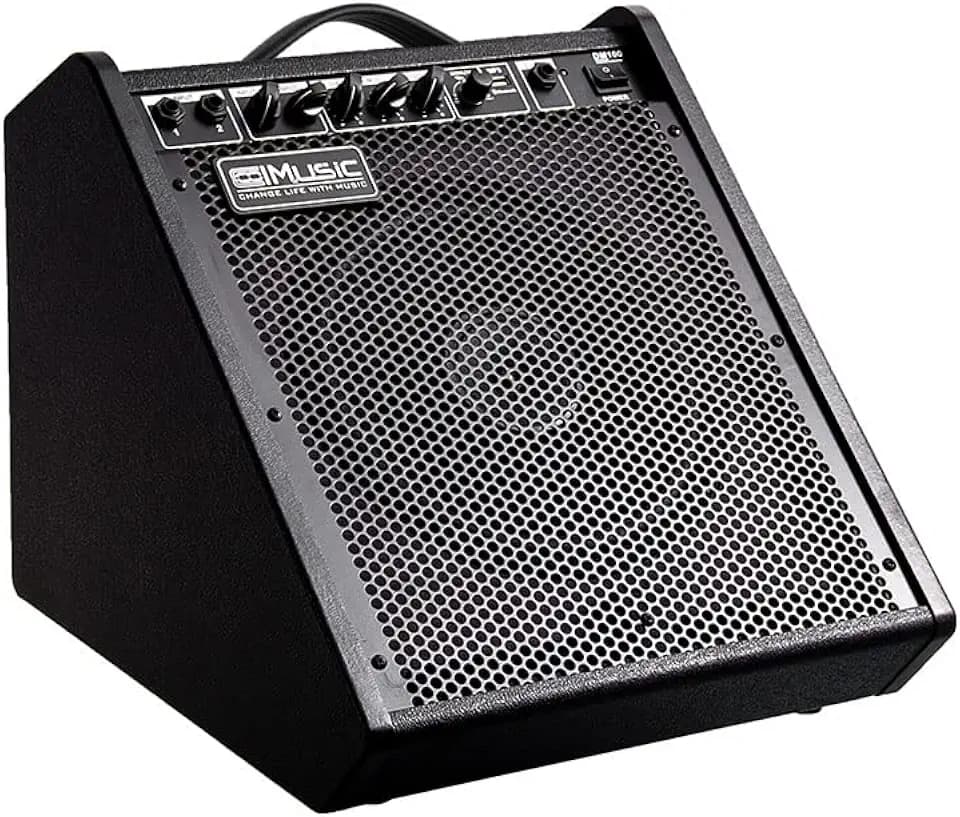 Coolmusic 100W Bluetooth Personal Monitor Verstärker Lautsprecher für elektrische Trommelverstärker, Tastatur und Akustikgitarre