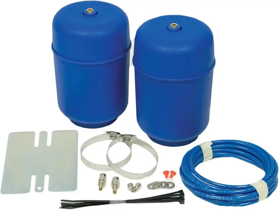 Firestone Airide 4108 Coil-Rite Rear Air Spring Kit for 2002-2006 Escalade ESV/EXT | Load Capacity of 1,000 Pounds | 5-25 PSI | No Drill Installation | Made of Durable Elastic Polyurethane