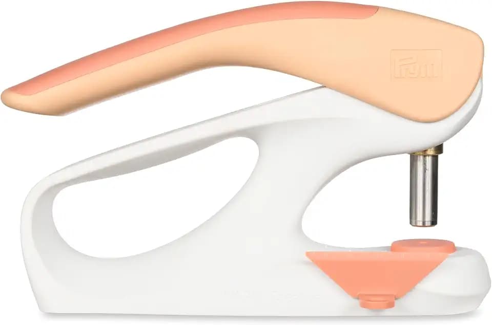 Prym 390912 Vario Creative Tool | Druckknopf-, Ösen- & Lochwerkzeug | Inkl. Werkzeugset (2,5–4 mm) | Ergonomisch & kraftsparend | Aprikose