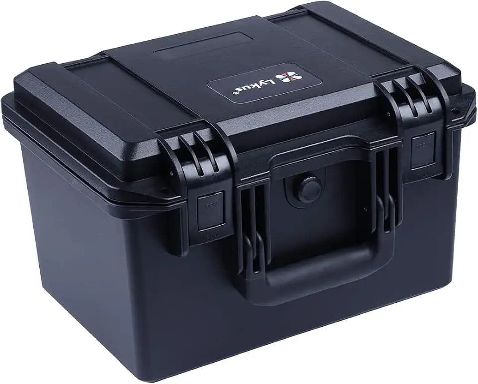 Lykus HC-3020 Waterproof Hard Case with Foam, Inner Size 10.75*6.65*7.09in