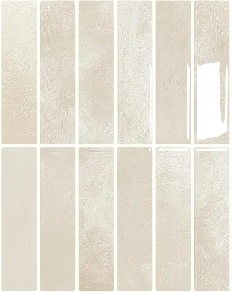 Peel and Stick Backsplash 3D Wall Tiles,Self-Adhesive,Oil Proof,Waterproof, Removable Wall Panels for Kitchen & Bathroom,Modern Design, Easy Install (10.7ft，12x9 inch,14 Pack) (Beige)