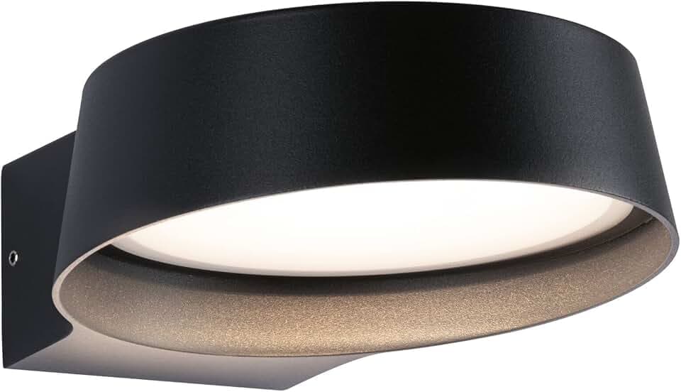 Paulmann 94789 LED Außenwandleuchte Capea Grand IP44 11,5W 1050lm 60mm Anthrazit Alu Druckguss 3000K