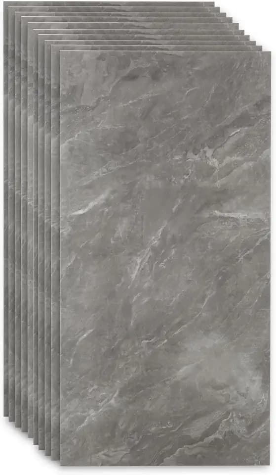 Fliesenaufkleber, 10 Stück Küchenrückwand selbstklebend, Küchenrückwand selbstklebend, 30 * 60CM, für Küche, Badezimmer, Schlafzimmer, Wohnzimmer (Chas Grey)