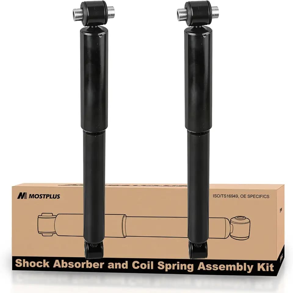 MOSTPLUS Rear Pair Complete Shock Absorbers KYB KIT Compatible for 2000-2007 Ford Focus Wagon L4 2.0L 2.3L Replaces 343291 Left & Right Shock Absorbers
