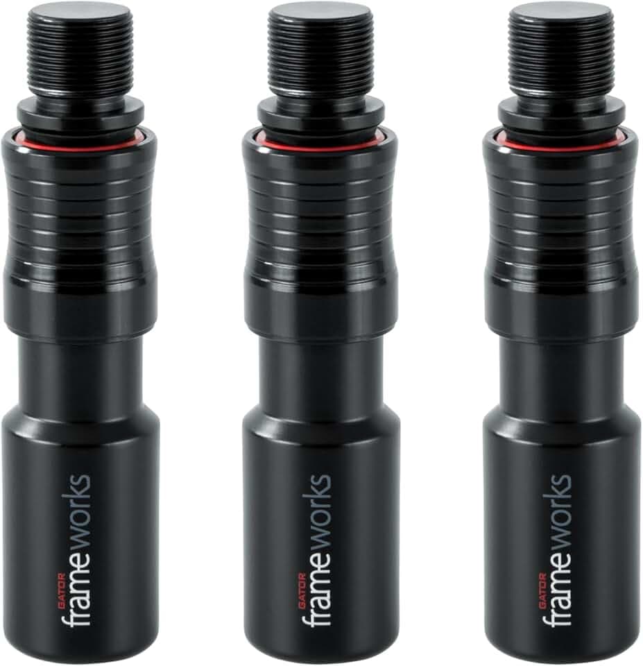 Gator Frameworks Mikrofonclip mit Schnellverschluss – Stativbefestigung, 3er-Pack (GFW-MIC-QRTOP3PK)