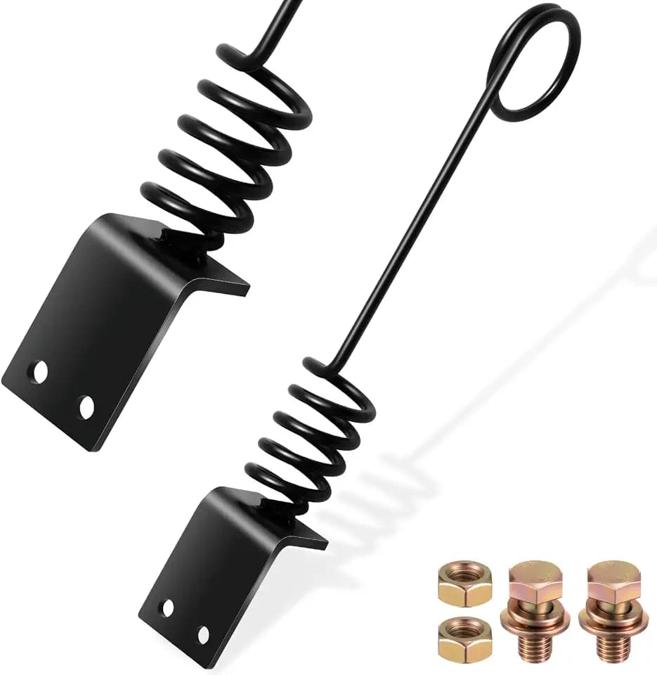 MorningRo 1 Set Thickened Bolt on Hose Hangers, 22.8 x 3.1 x 0.3 in, Black