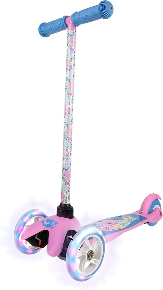 Kick Scooter for Kids, 3 Wheel Self Balancing, Light Up LED Wheels