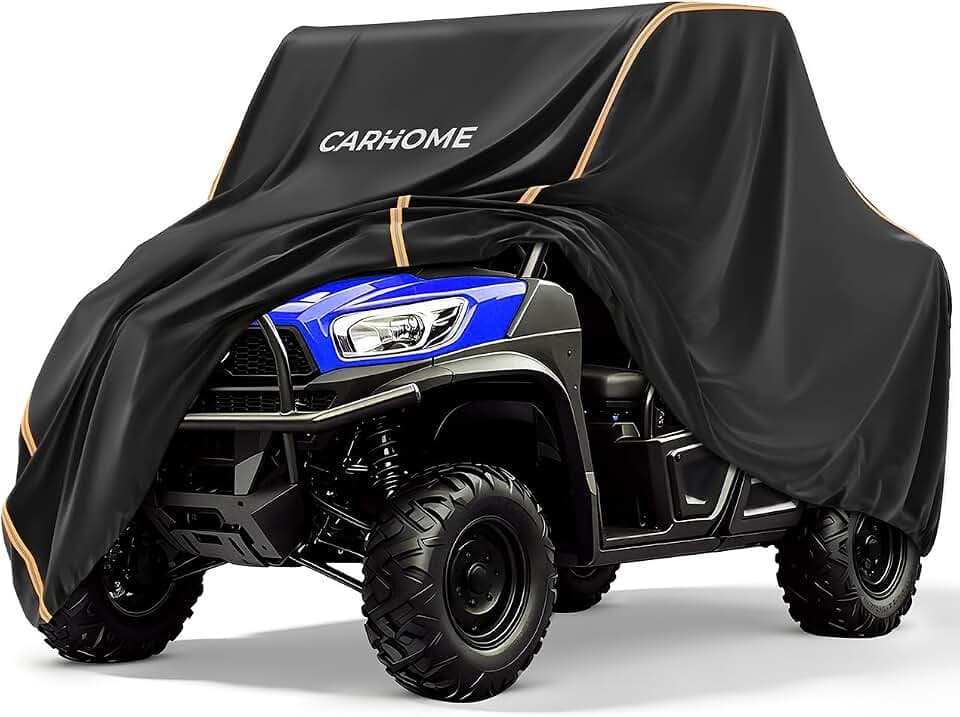 UTV Cover 600D Heavy Duty Waterproof Side by Side Cover 2-3 Seater