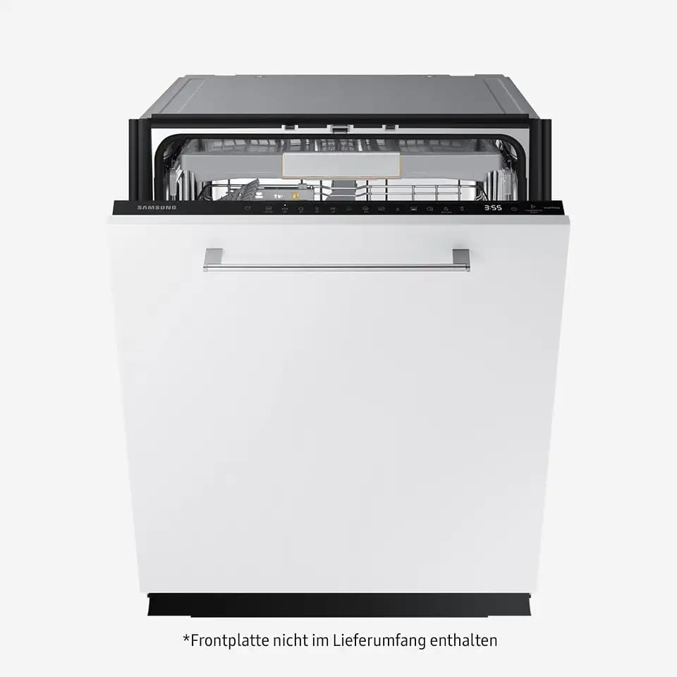 Samsung Geschirrspüler, 60 cm, Vollintegrierbar, EEK: A, 14 Maßgedecke, 7,9 l Wasserverbrauch, WaterJet Clean, SmartThings AI Energy Mode, 43 dB(A), Weiß, DW60CG880B00EG