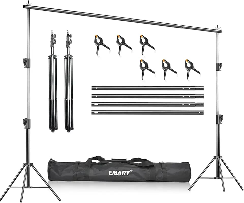 EMART 10x7Ft Heavy Duty Backdrop Stand, Adjustable Banner Stand for Photo