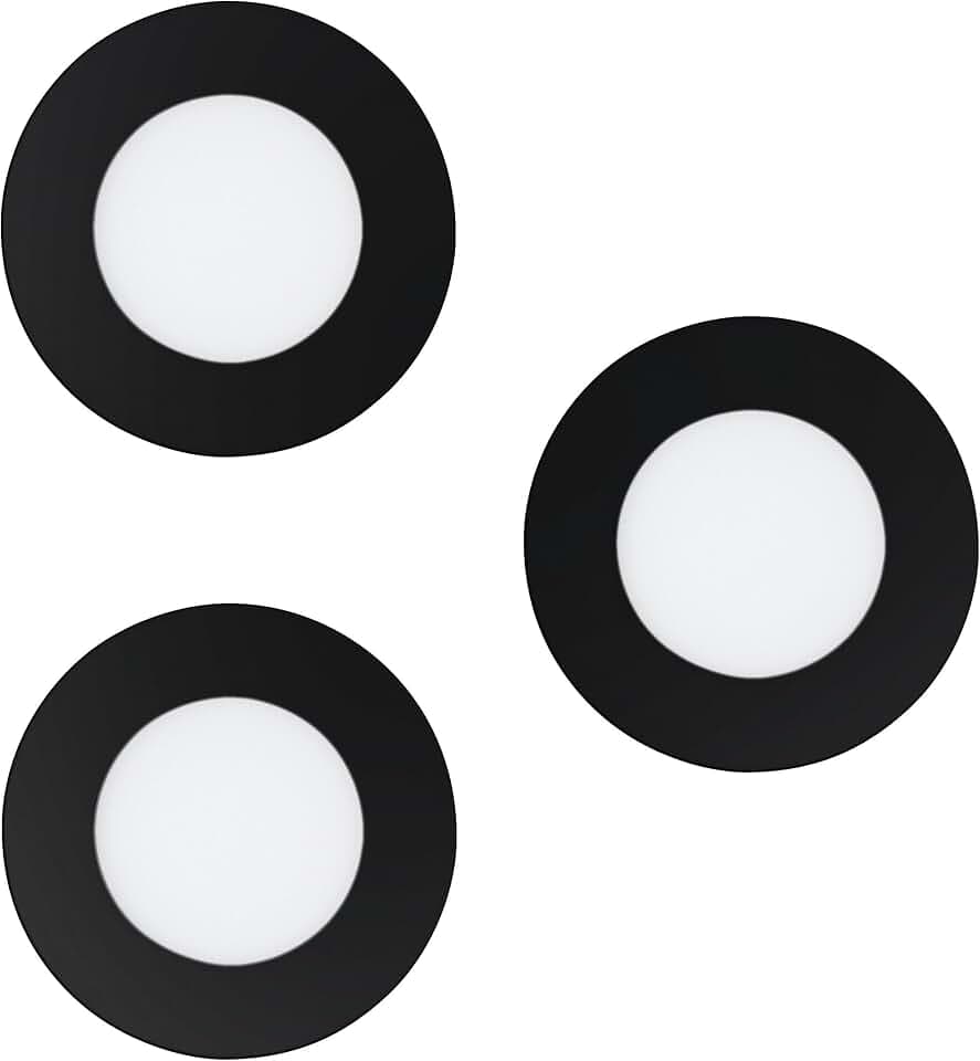 EGLO connect.z Smart-Home 3er-Set LED Bad-Einbaustrahler Fueva-Z, Ø 85 mm